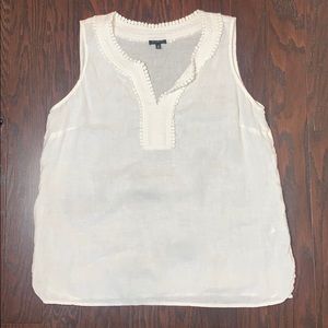 White Linen Tank